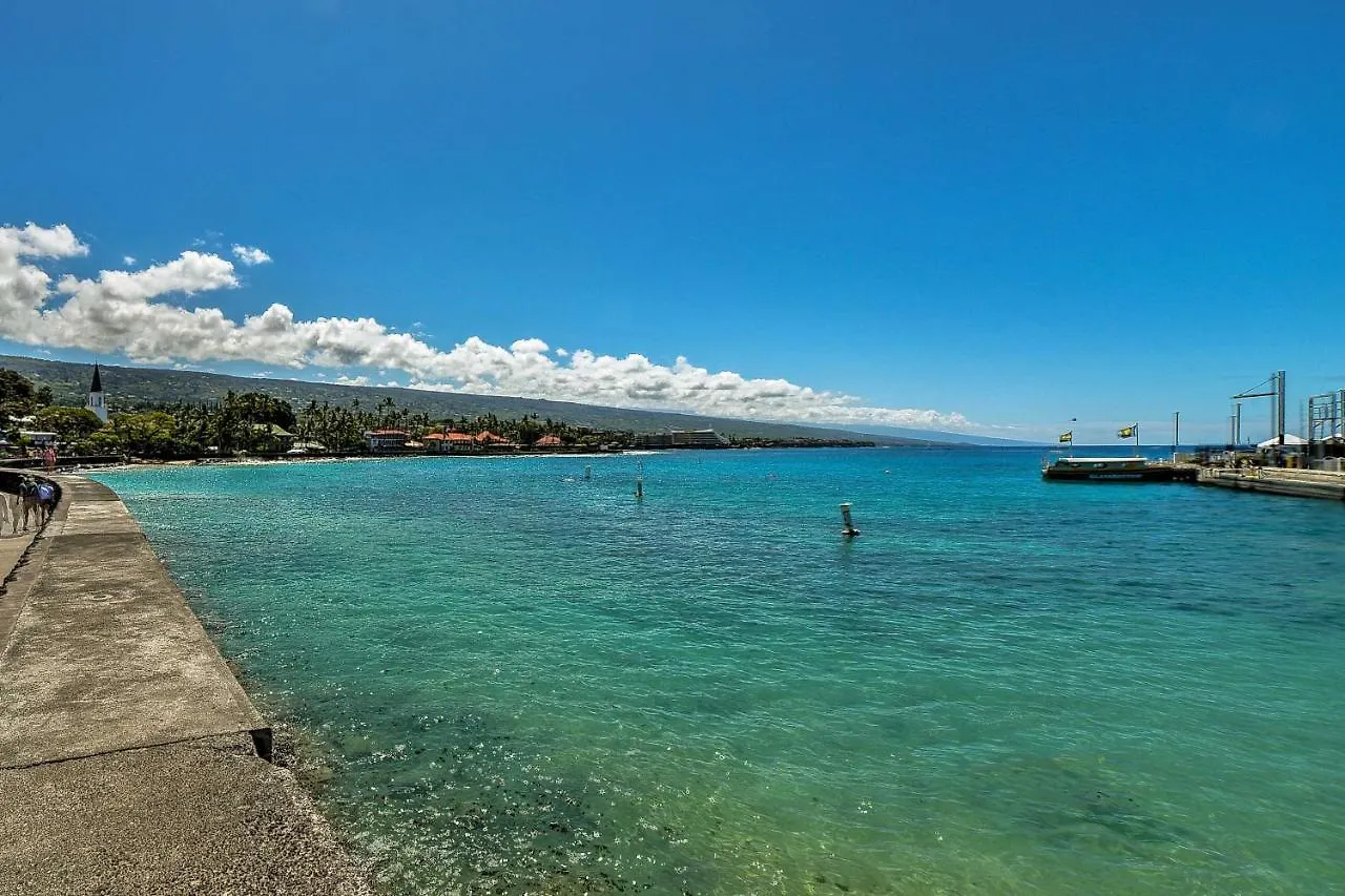 Downtown Air Conditioned Condo Walk To Beaches Kailua-Kona Apartment
